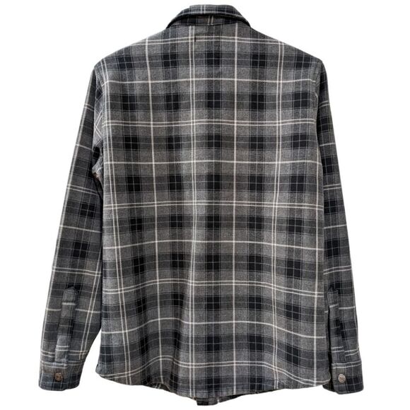 Linksoul Jacket Mens S Plaid Shacket Thick Snap Buttons Down Front Collared - Picture 2 of 8